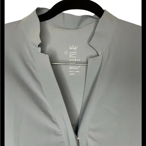 This is A DAY Dress Something Borrowed Shirt Dress Long Sleeve Button Down SZ S Blue