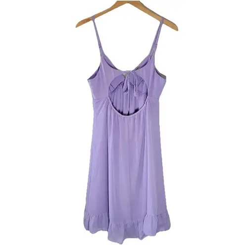 Lavender Babydoll Mini Dress Pastel Coquette, Cottagecore, Y2K, Johnny Martin L Purple Size L