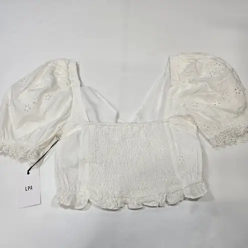 LPA Melita Top in White Large