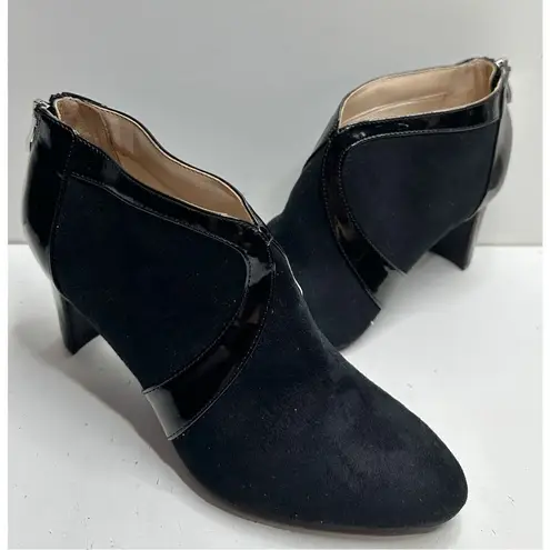 Life Stride Boots Womens Size 11 Black Microsuede Ankle Booties NEW