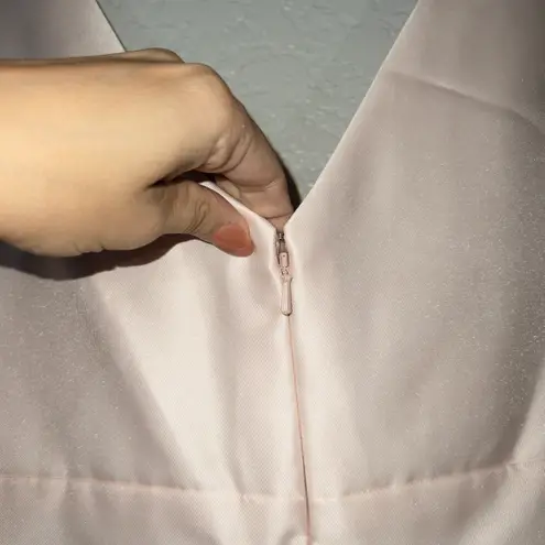 Alfred Sung NWT Blush Sleeveless Hi-Low Cocktail Formal Dress Size 18