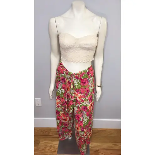 Forever 21 Contemporary Floral Palazzo Pants SZ SM
