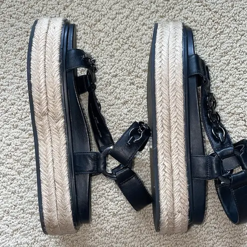 Karl Lagerfeld size 6 Palma Espadrille Grunge Platform Sandals
