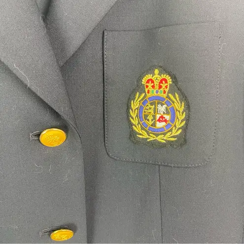 Petite Sophisticate Stretch Nautical Captain’s Blazer Navy Size 0