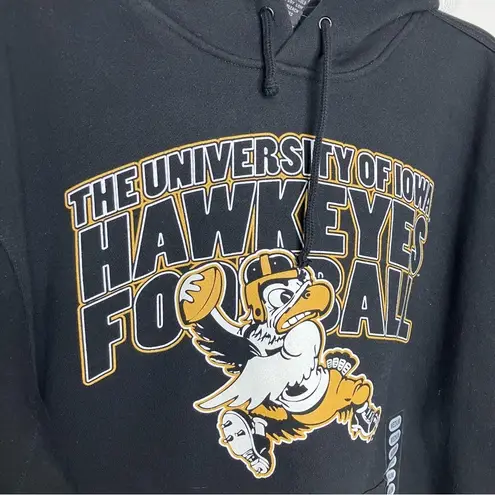 University of Iowa Hawkeyes football hoodie sweatshirt black size medium