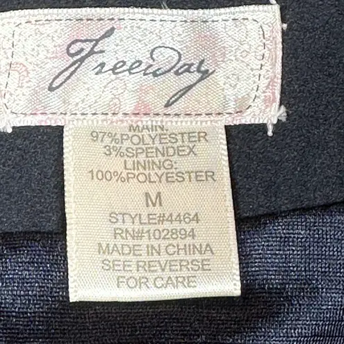 Freeway Apparel Freeway Dress Womens Medium Black Lightweight Party Cocktail Preppy Minimal