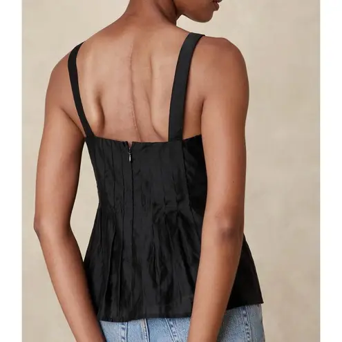 Banana Republic Factory Pleated Camisole Womens Size 12 Dark Cherry NWT Purple