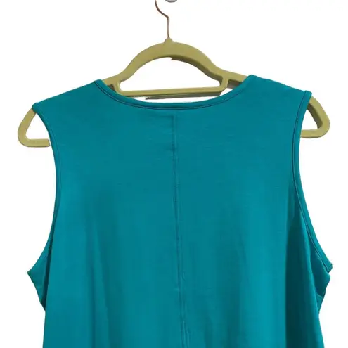 Max Studio  Teal Muscle Tank Sz L