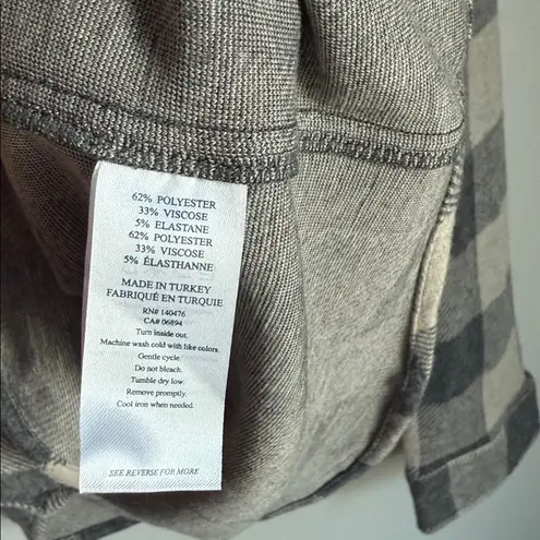 Faherty NEW Tan Charcoal Buffalo Check Legend Sweater Shirt