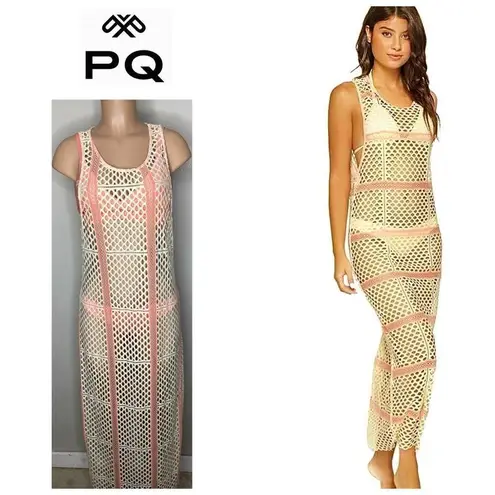 PilyQ New. fishnet coverup dress. XS/S. Retails $164