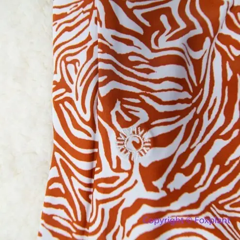 NEW Rhythm Hallie deep V pants animal print, size S Red