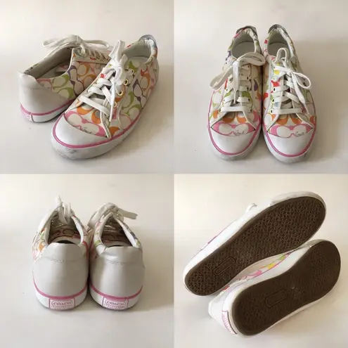 Coach  Barrett Multicolor Poppy Sneakers 7.5