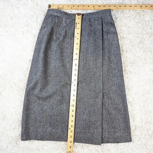 Vintage Evan Picone Two Piece Wool Skirt Suit Gray Vintage Size 8 Modern Size 0