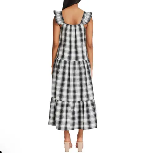 BB Dakota by Steve Madden Black and White Plaid Maxi Dress, M Size M