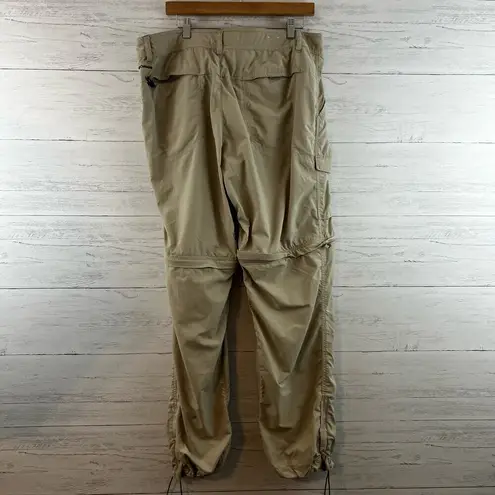 Columbia  Tan Zip Away Convertible Hiking Pants Size 16