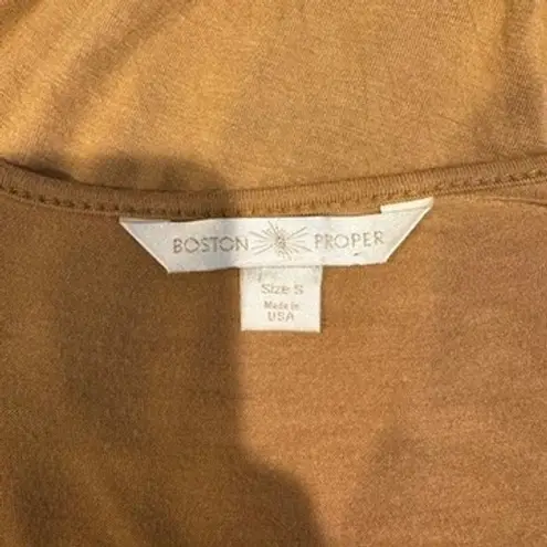 Boston Proper Boston Proper Western Boho Beaded Festival T-shirt Dress Brown Size Small