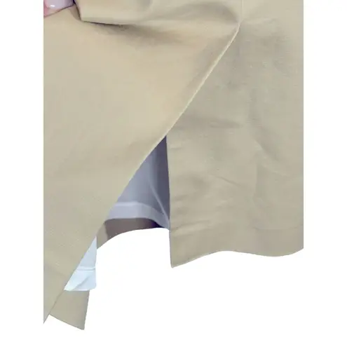 Milly of New York Khaki Strapless Dress with Removable Chain Belt Size 2 Tan