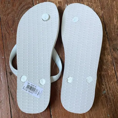 Havaianas  White Thong Flip Flops size 37/38