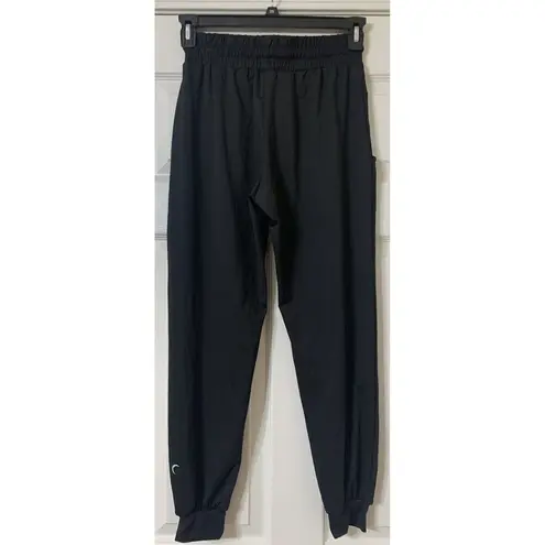 Zyia  Active Joggers Size Small Black With Drawstring And Pockets