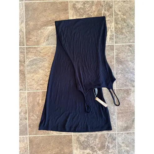 SKIMS Soft Lounge Long Slip Dress Onyx Size Small