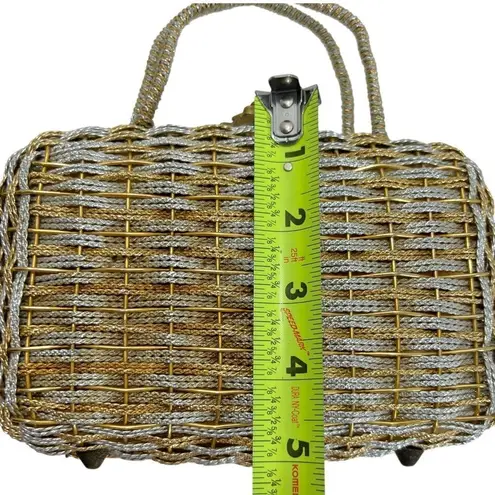 KORET Vintage 60’s Gold & Silver Woven Metal Handbag