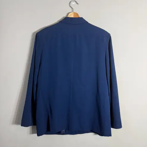 Pendleton Vintage Wool Blazer Pencil Skirt Suit Set Womens 16 Blue Career Formal