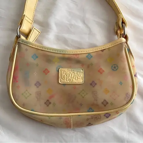 Bratz Y2K Monogram Jelly Beige Shoulder Bag Yellow