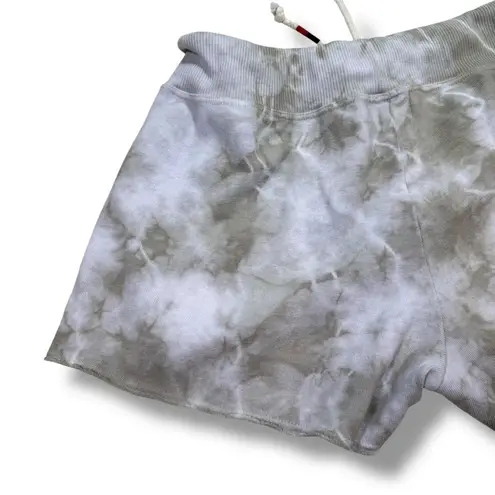 Sundry Cut Off Tie Dye Eucalyptus Shorts