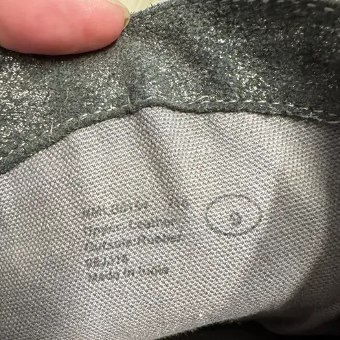 Naughty Monkey Metallic Leather Western Ankle Boots Buckle Detail Size 9