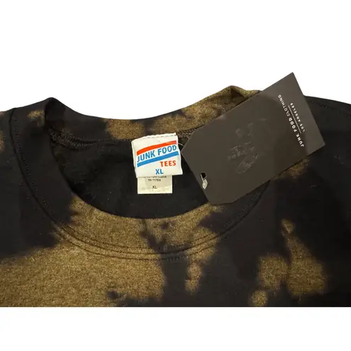JUNK FOOD Def Leppard Tie Dye Crop Sweatshirt Size XL New with Tag MSRP $80