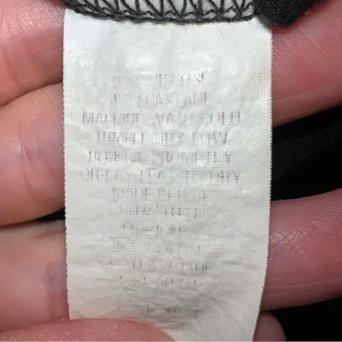 SNO SKINS Long Sleeve Dark Gray Animal Print Turtleneck Top Size Medium USA Made Black