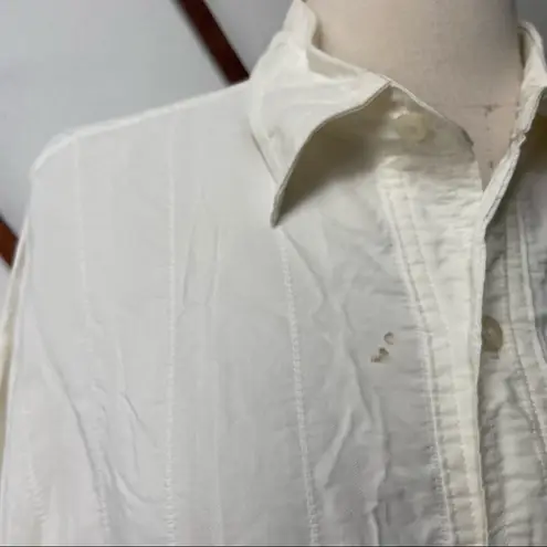 Guess by Marciano Vintage Guess Oversized Y2K Button Down White Casual Shirt Small