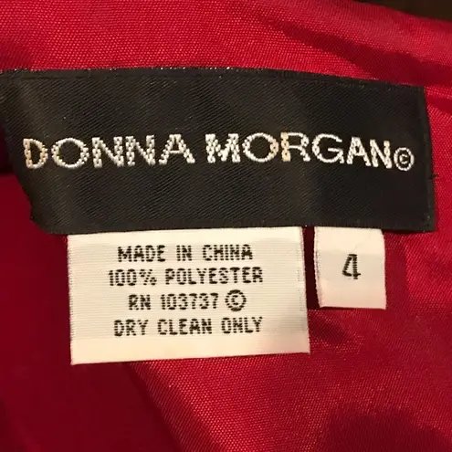 Donna Morgan women's burgundy wine colored with brown web like design, S…