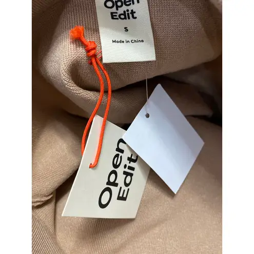 Open Edit NEW Luxe Sculpt Women's Beige Tan Stretch Midi Maxi Pencil Skirt Sz S