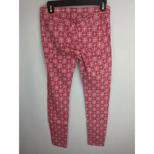 The Kooples Skin Women's Floral Cotton Stretch Skinny Jeans Pink White Size 27