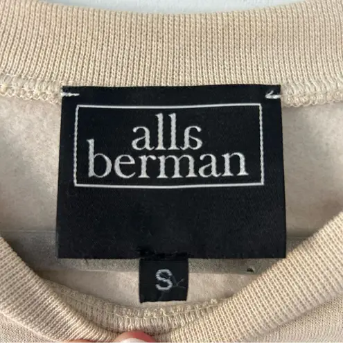 Alla Berman Palm Beach Boyfriend Sweatshirt Tan S