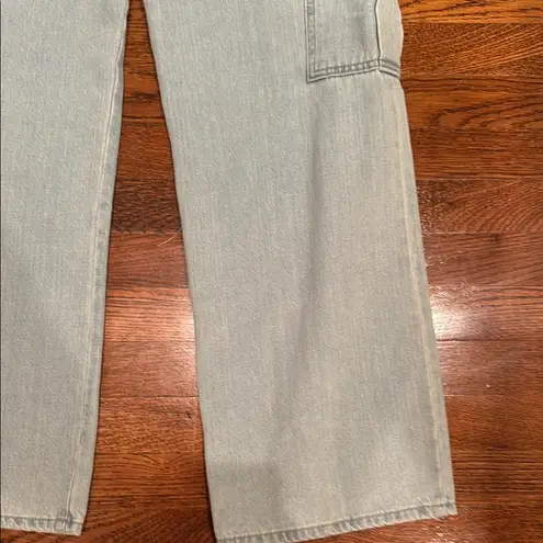 Just Black JBD denim Relaxed cargo style Jeans with Wide-Leg 28 light wash