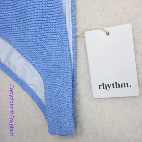 NEW Rhythm Free People Isla Rib Hi Cut Pant in sky blue, size M Blue Size M
