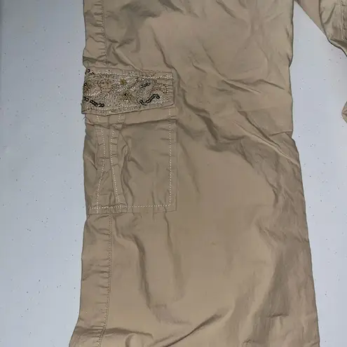 Daisy Fuentes Beaded Khakis Petite Pants