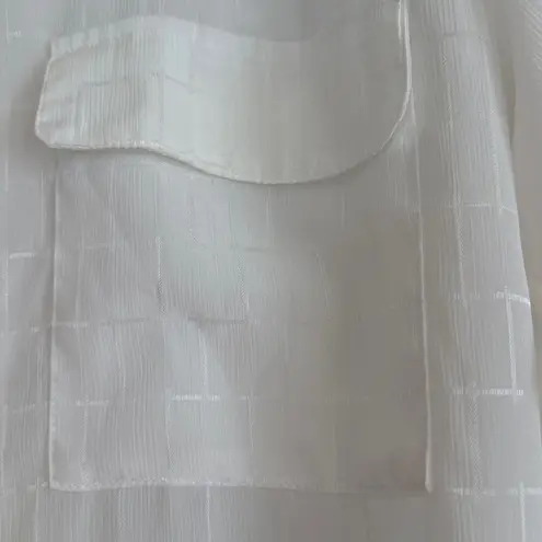 Yves St. Clair Sheer Vintage Blouse | Size 8 | Romantic Feminine | Coquette White