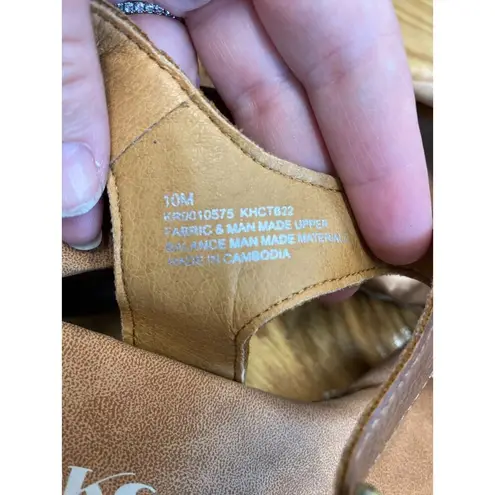 Korks By Kork Ease Natalia Strappy Sandals Women's 10 M Golden Brown Slip On S9