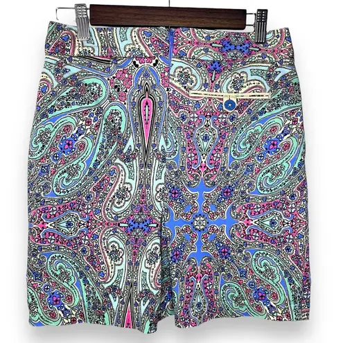 Peter Millar Pleated Paisley Skort Skirt Golf Tennis Pickleball Women's 4 NWOT