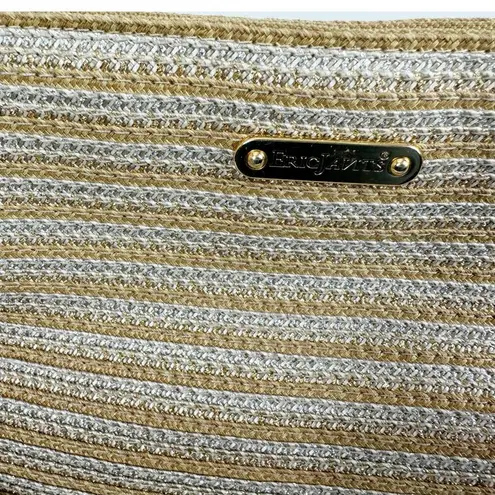 Eric Javits NY Womens Metallic Raffia Double Chain