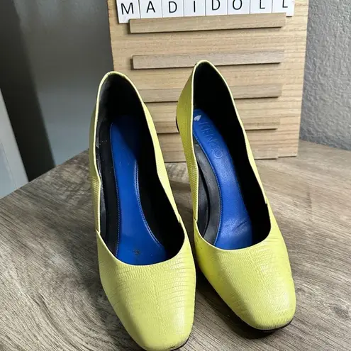 Kenzo Women’s 37 Yellow/Lime Green Heels Size 7