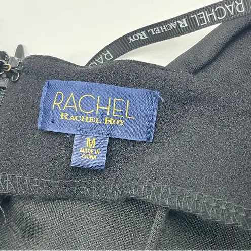 Rachel Roy Rachel One Shoulder Women Size Medium Black Dress Evening Wedding NEW