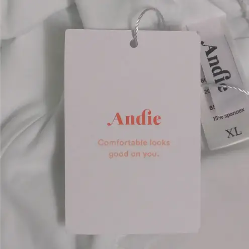 ANDIE The Mykonos One Piece Swimsuit White Size XL New