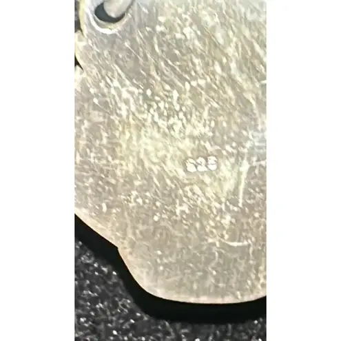 Navajo Indian Sterling Silver White Buffalo Turquoise Link Necklace