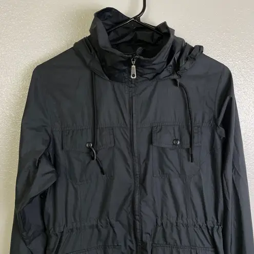 Mountain Hardwear Benicia Windbreaker Jacket Womens Small Black Outdoors Utility