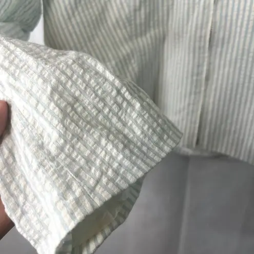 Willi Smith Striped Full Zip Hooded Lightweight Jacket Size Medium