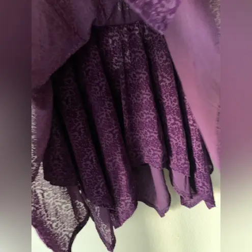 Danskin New York Ballet x  NWT Ballet Dance acro handkerchief purple lace skirt